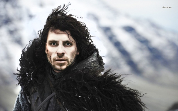 Sverrir Gudnason som Jon Snow i Svenska Game of thrones